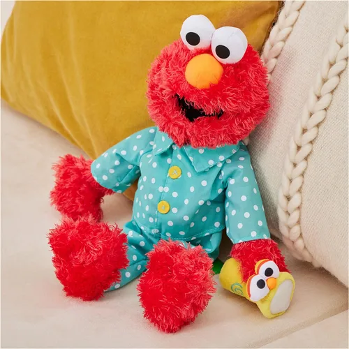 Miniatura 6 de GUND Sesame Street - Peluche oficial de Elmo Muppet Bedtime, juguete de peluche prémium que brilla en la oscuridad para edades de 1 año en adelante