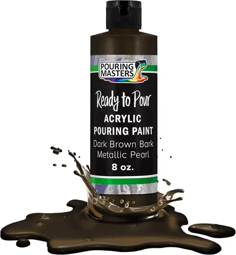 Pouring Masters - Acrílico metálico dorado de 24 quilates - Listo para verter - Pintura para verter - A base de agua premezclada de 32 onzas, de