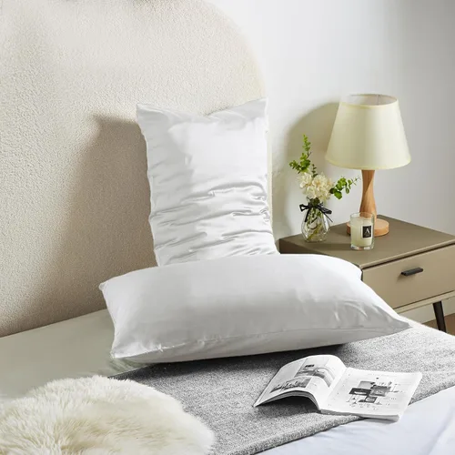 Miniatura 2 de Fundas de almohada de seda para cabello y piel, de seda de morera, suaves de ambos lados, de seda natural, con cremallera, 1 paquete para regalo