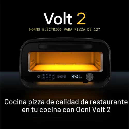 Miniatura 4 de Ooni Volt 2 - Horno eléctrico de pizza para interiores, horno tostador eléctrico versátil para encimera, cocina pizzas de 12 pulgadas y más