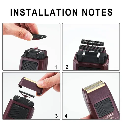 Miniatura 4 de 5 Star Series Finale - Lámina de repuesto para maquinilla de afeitar y conjunto de barra compatible con cabezal de repuesto de afeitado Wahl Foil