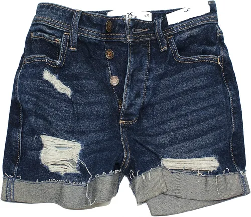 Hollister Curvy Vintage Stretch Ultra High Rise Denim Mm Short 3 How-2