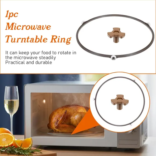 Miniatura 6 de 2 anillos de rodillo para microondas, anillo de rodillo de microondas de 8.74 pulgadas de repuesto para bandeja de vidrio, corrige tocadiscos