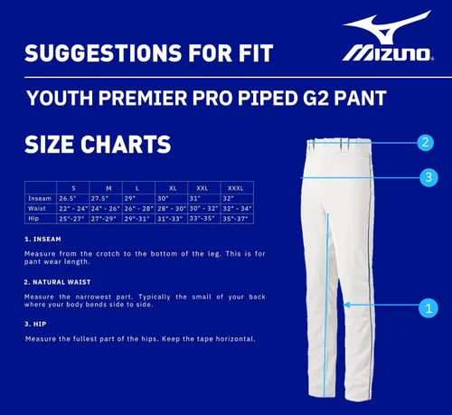 Miniatura 6 de Pantalones Select Pro Piped G2 Mizuno para jóvenes