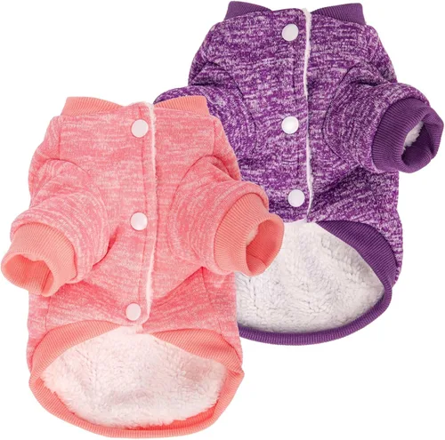Miniatura 11 de Suéter para Perro, Suéteres para Perros Pequeños, Paquete de 2, 3 Ropa Cálida y Suave para Mascotas para Cachorro, Gato Mediano Grande, Perros Niña
