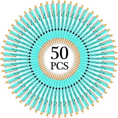 Miniatura 39 de Hasta 100 bolígrafos personalizados a granel con nombre, bolígrafo con purpurina personalizable, logotipo de negocios, mensaje de texto, regalo