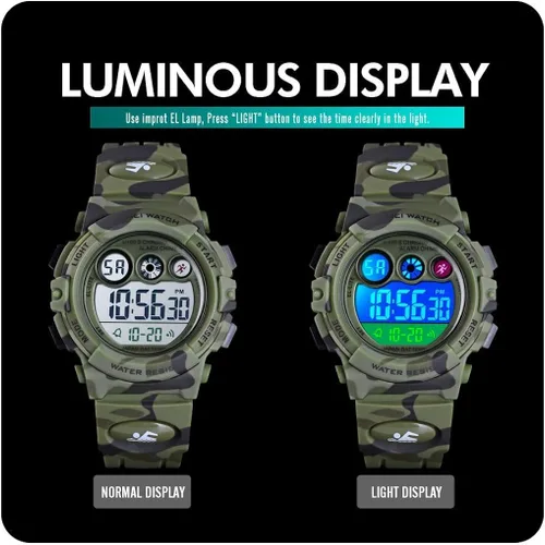 Miniatura 5 de CakCity Kids Watches Digital Sport Watches for Boys Girls Outdoor Waterproof Watches with Alarm Stopwatch Military Child Wrist Watch Ages 5-10
