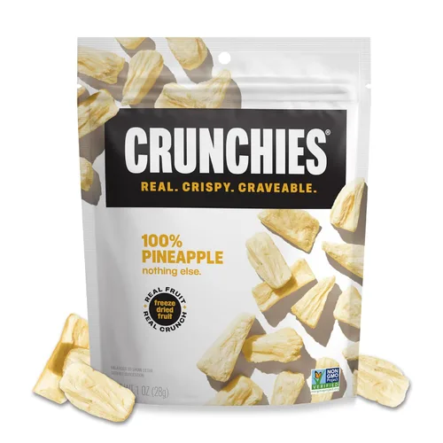 Miniatura 11 de Crunchies Frutas liofilizadas, frutas crujientes 100% naturales, sin OMG y kosher, paquetes de aperitivos de frutas liofilizadas resellables