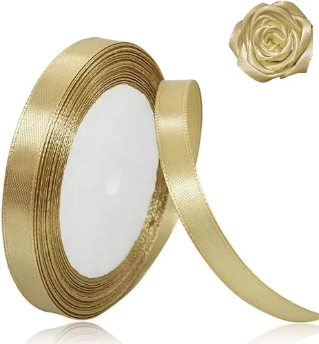 Miniatura 92 de Cinta beige de 1-1/2 pulgadas x 25 yardas, cinta de satén marfil de tela de color sólido para manualidades, coronas, fiesta de boda, Navidad, lazos