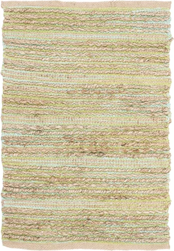 SAFAVIEH Cape Cod Collection - Alfombra decorativa de 2 x 3 pies, verde, tejido plano hecho a mano, ideal para zonas de alto tráfico en entrada,