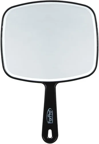 Miniatura 8 de ForPro Professional Collection Espejo de mano extra grande con asa, 9 pulgadas de ancho x 12 pulgadas de largo, espejo de mano multiusos con reflejo