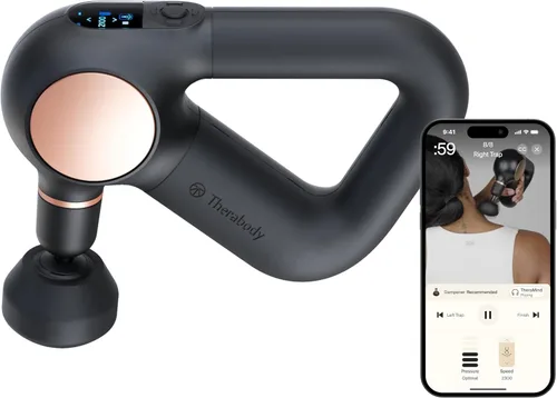 TheraGun Sense (1ª generación) por Therabody - Pistola de masaje de tejido profundo con rutinas precargadas para aliviar el estrés, alivio del dolor
