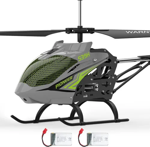 Miniatura 9 de Cheerwing Helicóptero de control remoto, SYMA S39H Helicóptero RC con retención de altitud y modo de alta y baja velocidad, 2 baterías, avión