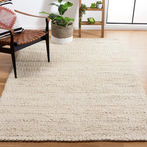 Miniatura 14 de SAFAVIEH Natural Fiber Collection - Alfombra decorativa de 2 x 3 pies, color lejía, yute hecho a mano, diseño trenzado tejido, ideal para entrada