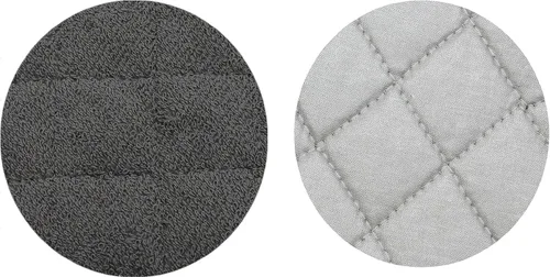 Miniatura 6 de Juego de 4 soportes de algodón para ollas de algodón, lavables a máquina, resistentes al calor, para uso diario, cocina, almohadillas calientes, Gris