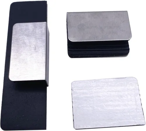 Miniatura 4 de Juego de 3 protectores de aro de bombo de acero inoxidable con inserto de goma duradero para aro de madera