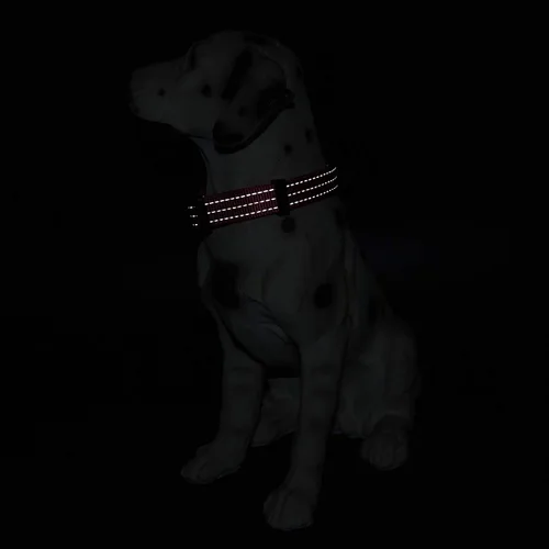 Miniatura 5 de Mile High Life Collar para perro Collares reflectantes de nailon para perros Collares ligeros para cachorros Collares rosados para perros 3