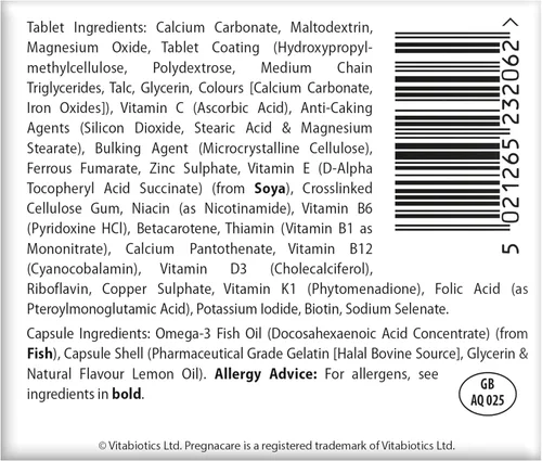 Miniatura 3 de Vitabiotics - Pregnacare - Lactancia materna - 84 Tabletas