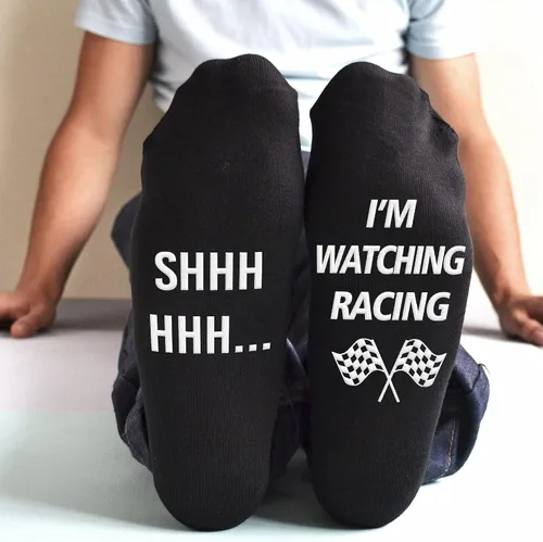 Miniatura 4 de VICRAZY F1 Racing Car, calcetines deportivos para hombres y mujeres, regalos de Fórmula 1, calcetines de carreras, rellenos de calcetines
