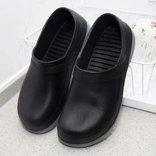 Miniatura 4 de Meidiastra Zapatos de chef antideslizantes e impermeables para hombre y mujer, zapatos de enfermera, zapatos de lluvia, zuecos de trabajo