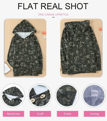 Miniatura 5 de Dokotoo - Sudaderas casuales de manga larga con capucha para mujer, con cordón y bolsillos