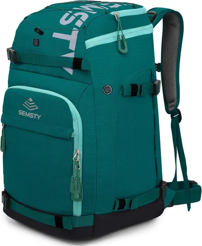 Miniatura 12 de Bolsa para botas de esquí, 55L/70L, impermeable, para esquí y snowboard, mochila de viaje para esquí, snowboard, casco de esquí, gafas, guantes