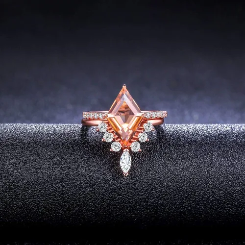Miniatura 7 de LAZLUVU 2 juegos de anillos de compromiso tamaño 6, anillos de topacio azul, anillos de promesa de circonita cúbica para mujeres y niñas, anillos