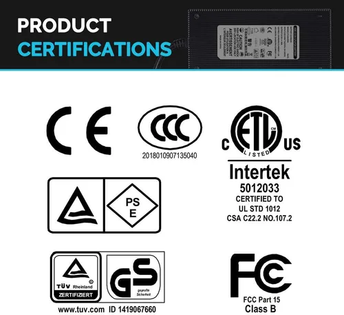 Miniatura 5 de Renogy Cargador de batería de litio de 12 V y 20 A, cargador inteligente impermeable IP67 con conector Anderson y activación BMS para LiFePO4