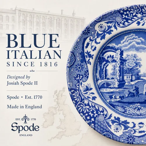 Miniatura 7 de Spode Plato de pan y mantequilla italiano azul, juego de 4