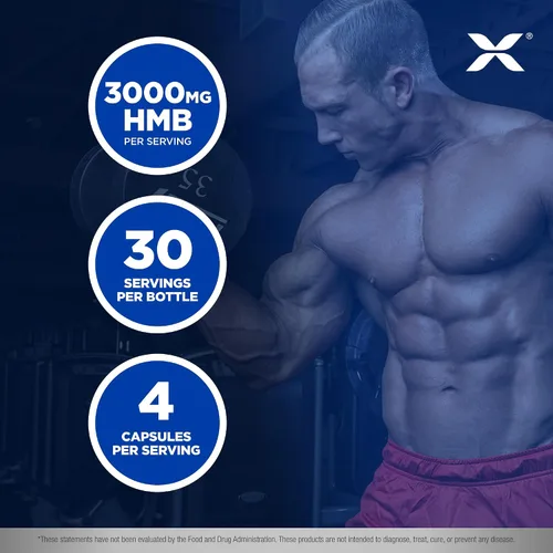 Miniatura 4 de ALLMAX HMB 3000 (120 cápsulas vegetales) – Apoya la fuerza muscular y reduce la descomposición muscular – Sin OMG, sin gluten – 30 porciones