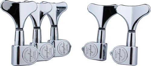 Miniatura 7 de Guyker Afinadores de Bajo para Guitarra (2R + 2L) - Clavijas de afinación con relación 1:17, cabezal sellado, reemplazo de máquina de afinación