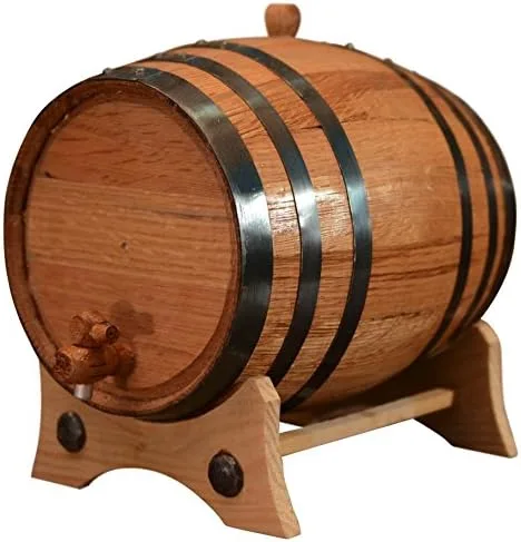 Barril de roble americano | hecho a mano utilizando roble blanco americano | añeja tu propio de whisky, cerveza, vino, borbón, tequila, salsa