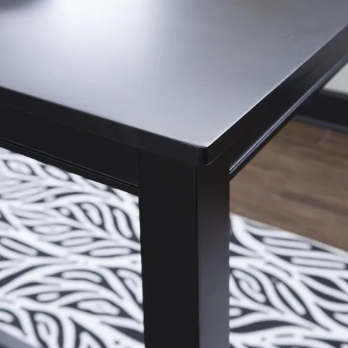 Miniatura 8 de Linon Claridge - Mesa de bar negra de 36 pulgadas de altura