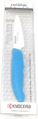Miniatura 8 de Kyocera Advanced Series, cuchillo de pelar de cerámica, hoja blanca de 3 pulgadas, Amarillo