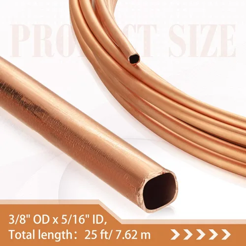 Miniatura 2 de Sadnyy Tubo de cobre de refrigeración Tubo de cobre Bobina de tubo flexible sin costuras, hueco, suave, industrial para aire acondicionado