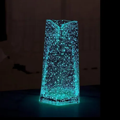 Miniatura 13 de Jarrones luminosos de cristal hechos a mano, adornos de escritorio, estación de propagación, soporte para plantas para decoración del hogar y boda