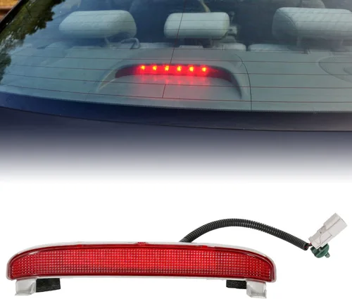 ECOTRIC Tercera luz de freno LED compatible con Honda Civic EX 2006-2011 Reemplazo de cupé de 2 puertas para 34270SVAA01 lámpara de freno de montaje