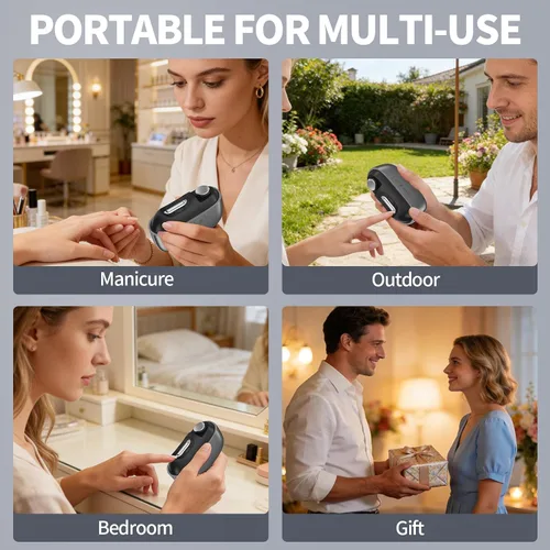 Miniatura 6 de Cortaúñas eléctrico 3 en 1 mejorado, cortaúñas con pulido, cortaúñas eléctrico automático con luz LED y almacenamiento de restos de uñas