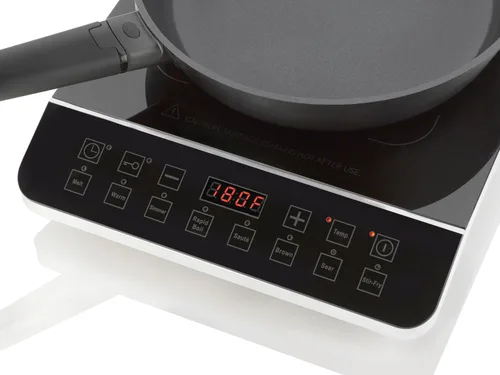 Miniatura 5 de Zavor Onyx - Placa de inducción, quemador eléctrico con 8 botones de inicio rápido, quemadores de bajo consumo para cocinar hasta un 50% más rápido