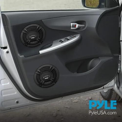 Miniatura 4 de Pyle Altavoces estéreo universales de 2 vías para automóvil, 240 W, 4 pulgadas, audio coaxial profesional potente, altavoz universal de repuesto