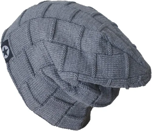Miniatura 4 de Kafeimali Gorro de lana gruesa con forro suave para hombre