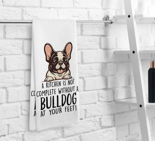 Miniatura 3 de Bulldog Toallas de Cocina y Paños de Cocina - Regalos para Mujeres y Hombres, Decoración de Perros Paño de Secado Toallas de Mano Toallas de Té