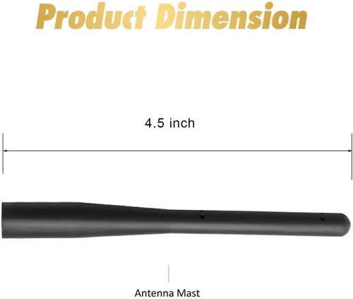 Miniatura 8 de KSaAuto Antena corta de 4.5 pulgadas para motocicleta Harley Davidson 1998-2025 accesorios de reemplazo de antenas
