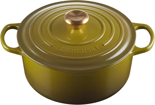 Miniatura 35 de Le Creuset Horno holandés redondo de hierro fundido esmaltado, 4.5 cuartos de galón, Marsella Marseille