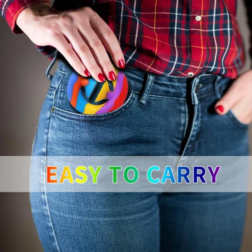 Miniatura 7 de Paquete de 4 juguetes para ansiedad para aliviar el estrés, juguetes sensoriales con agarre de mano, regalo para hacer ruido, para aliviar