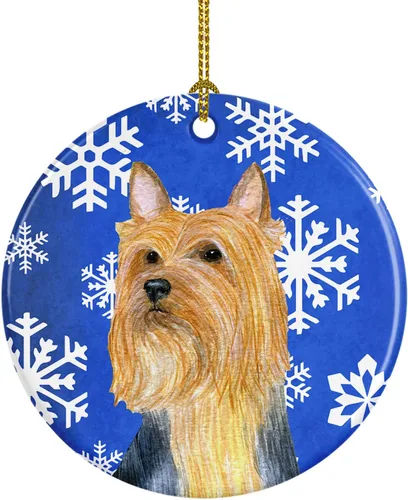 Miniatura 87 de Caroline's Treasures Cavalier Spaniel - Adorno de cerámica para colgar en el árbol de Navidad, para el hogar, Navidad, fiestas, regalo, 3 pulgadas
