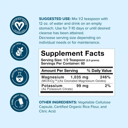 Miniatura 6 de nbpure MagO7 - Polvo natural de limpieza y desintoxicación de colon – Alivio ocasional del estreñimiento, suavizante de heces y apoyo de hinchazón