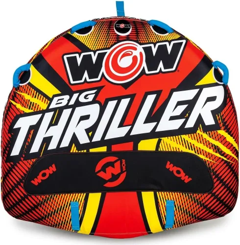 Miniatura 8 de Wow Sports Thriller - Tubo de cubierta remolcable para adultos que navegan en barco, inflable para deportes acuáticos
