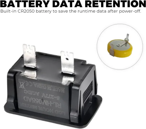 Miniatura 4 de Runleader Kit de medidor de horas LCD digital, AC/DC 5V a 277V, uso para cortacésped ZTR, generador de tractor, carrito de golf, club, coche
