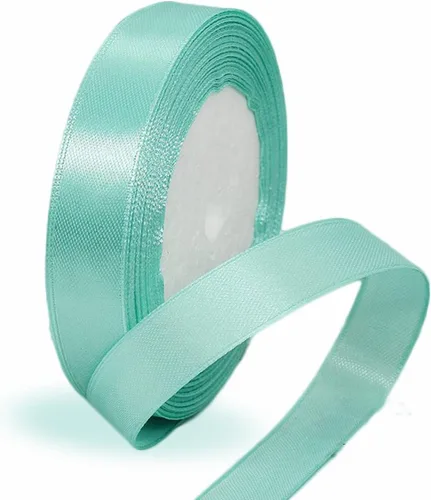 Miniatura 137 de Cinta azul de 1-1/2 pulgadas x 25 yardas, cinta de seda de satén azul real para envolver regalos, fabricación de lazos para el cabello, ramos
